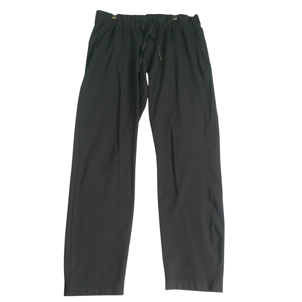 Lululemon On the Fly 7/8 Pant Black Luxtreme Drawstring Elastic Waist Women's 6